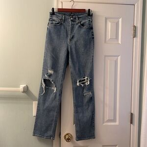 Wild Fable Distressed Wide Leg Jeans